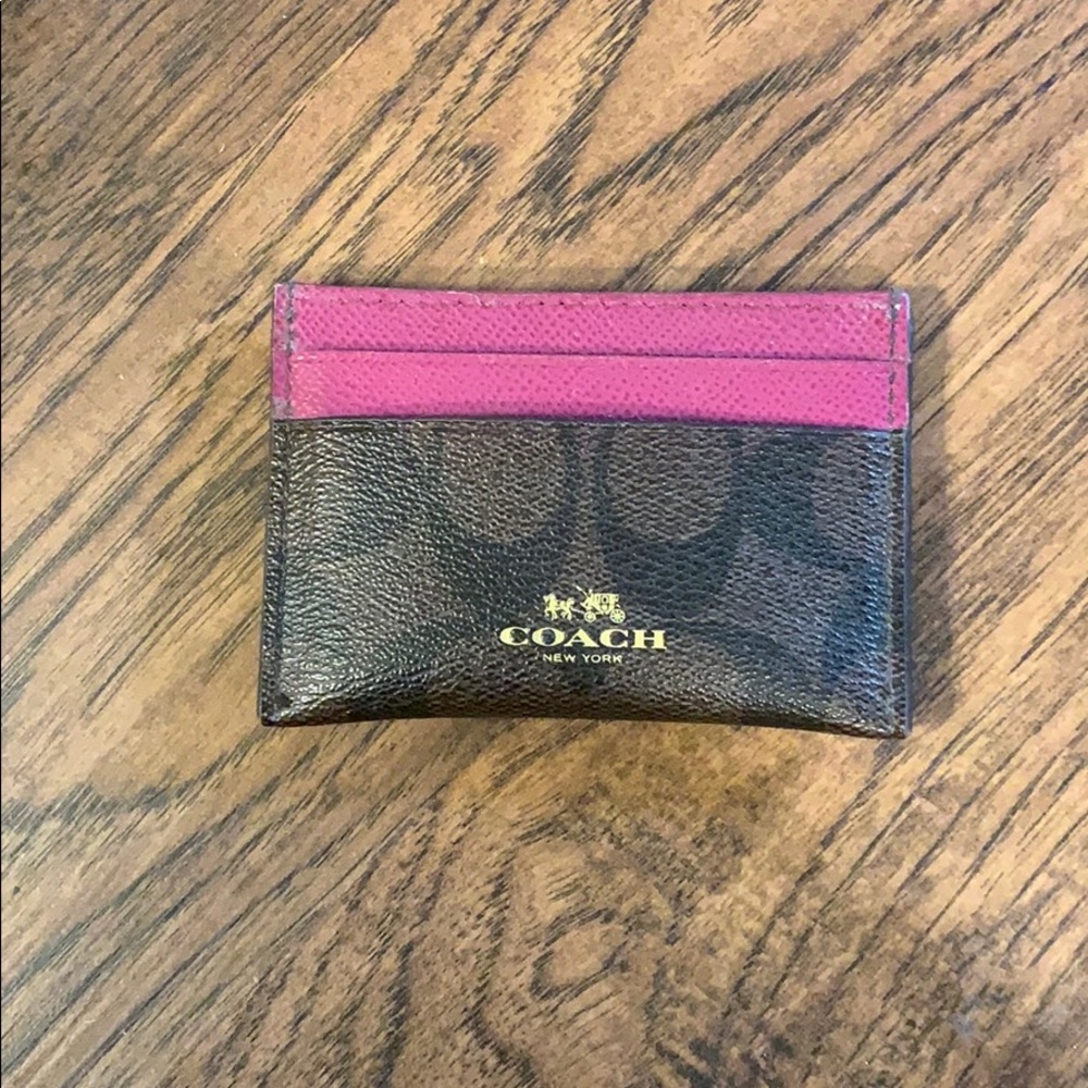 Coach card holder